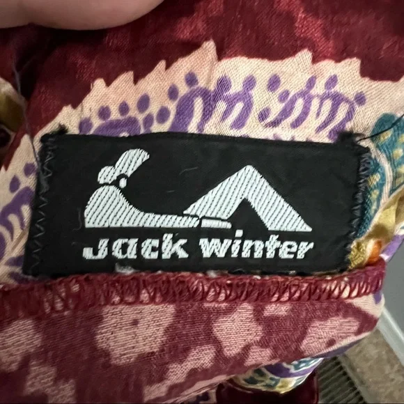 Jack Winter Funky Disco Paisley Vintage Shirt Size M - Picture 13 of 14